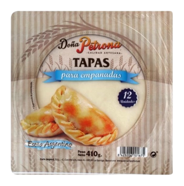 Tapas para empanada Doña Petrona 410gr