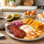 cpmprar salami dominicano online, salami con queso de freír y guineo verde para desayuno dominicano